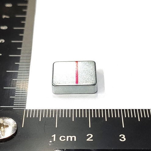 超強釹鐵硼磁鐵-L15x13x4-ND35SH-Zn-N紅線