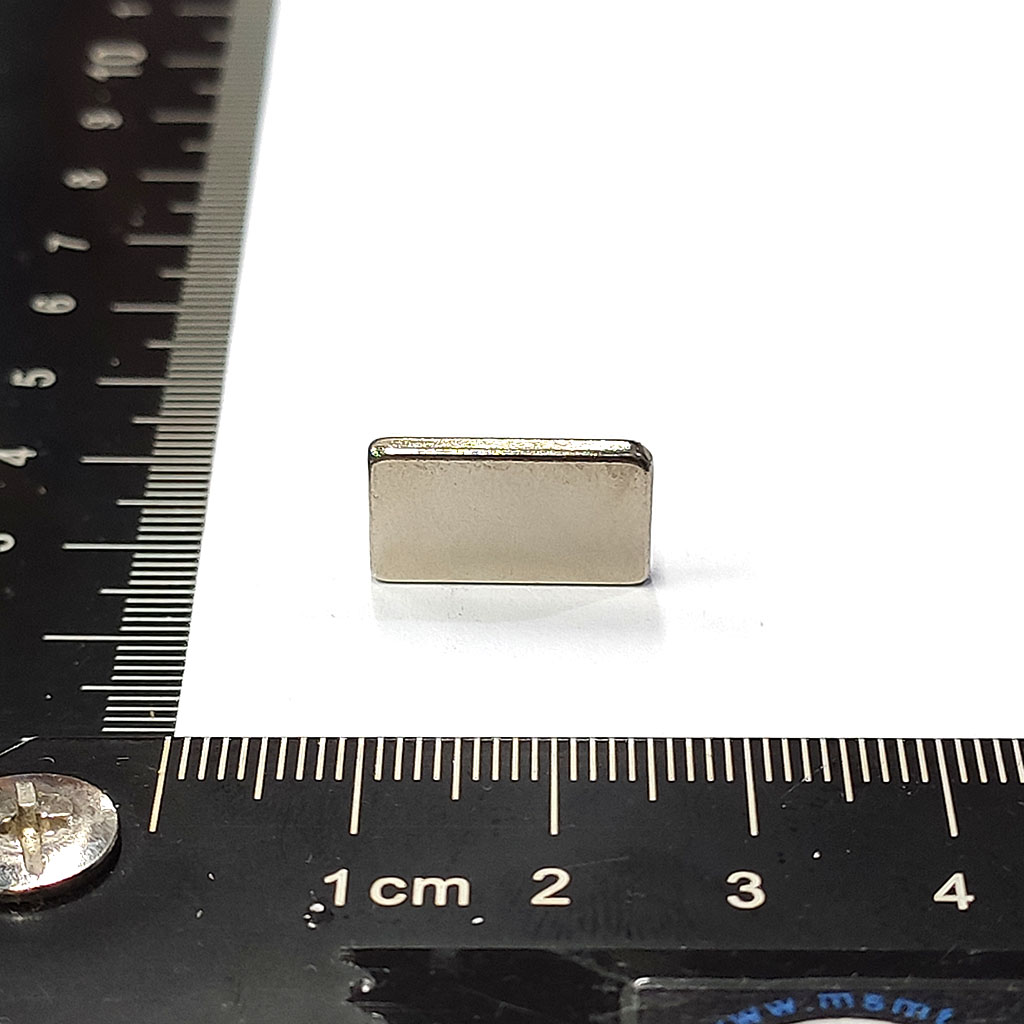 超強釹鐵硼磁鐵-L16x2x9-ND35-一切角C1.5