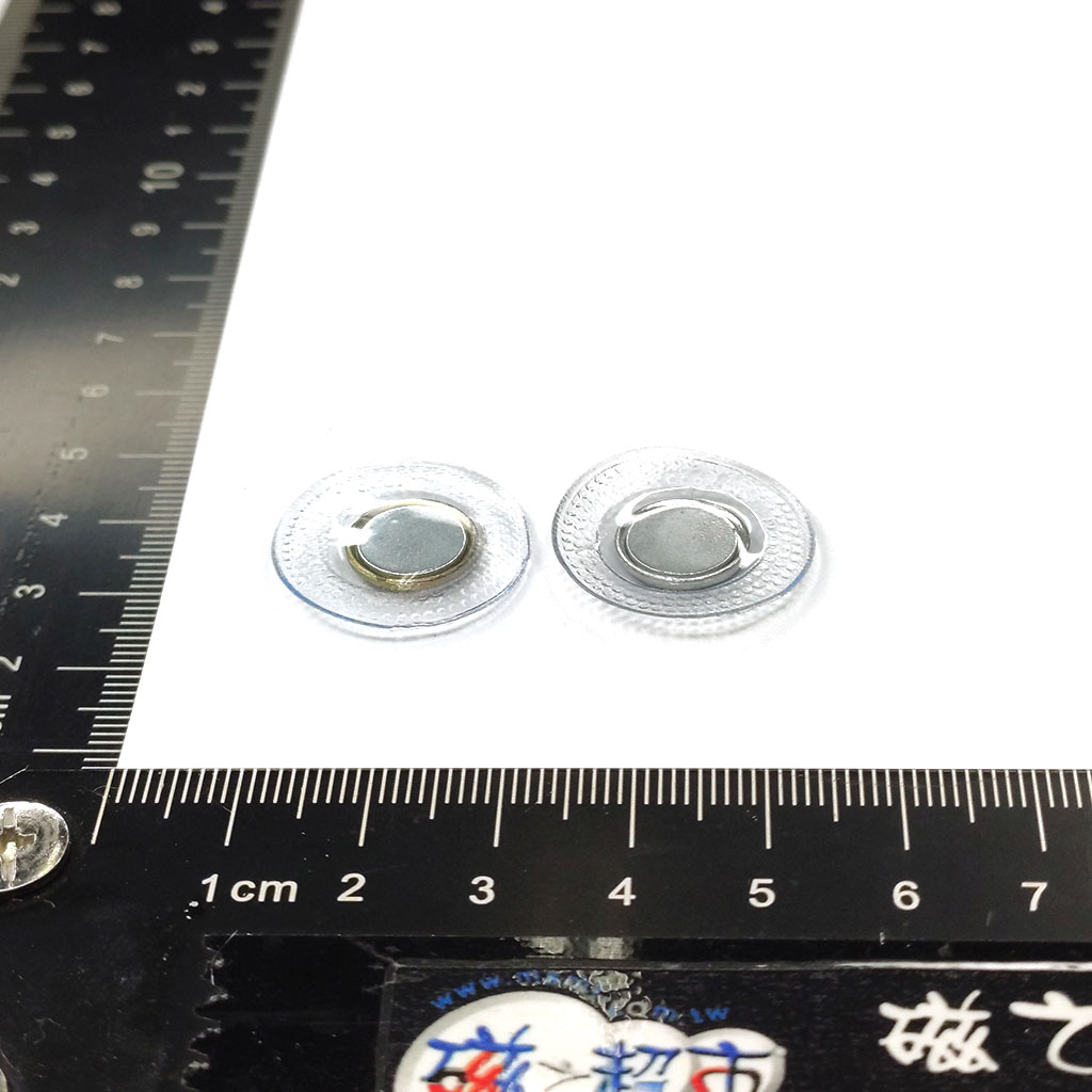 強力磁扣(防水磁扣)-D9.5mm+鐵殼(D12x2mmT)+PVC D30mm(2顆1組)