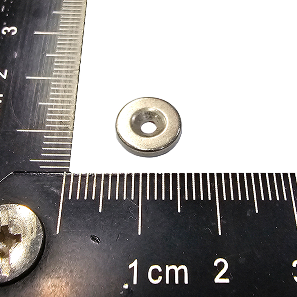 OD10x4.6/2.5x1.9mmT(鍍鎳、大孔N極)-釤鈷磁鐵