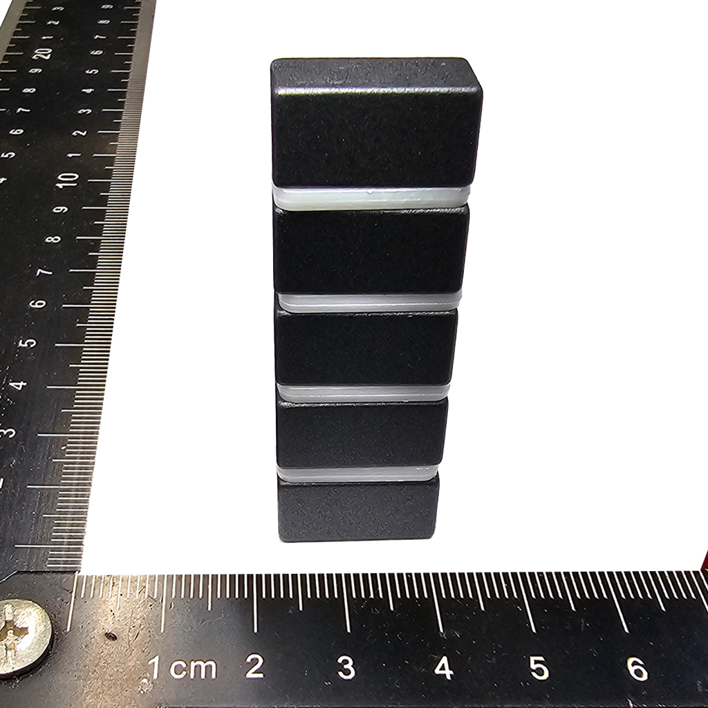 福利品:L20x10x10mmT(ND35H、鍍黑色Epoxy)-燒結釹鐵硼磁鐵-最後5入一組