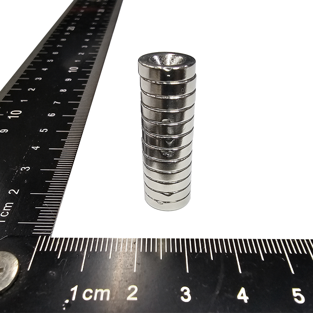 福利品:OD12x7.2/3.2x3mmT-燒結釹鐵硼磁鐵