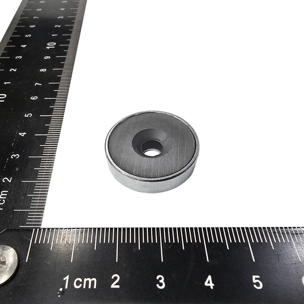 磁性吸座-鐵殼OD25x5.6x7mmT+磁鐵OD23x9.7/5.6x5.8mmT