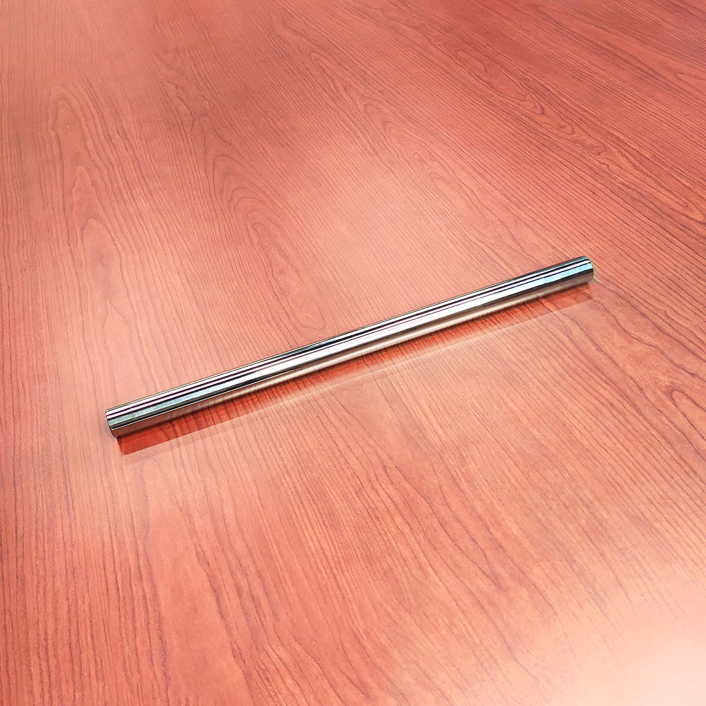 超強磁棒-D25x450mmL【磁區≧400mm】-兩端內凹M8x15mm螺牙-從上往下觀看超強磁棒