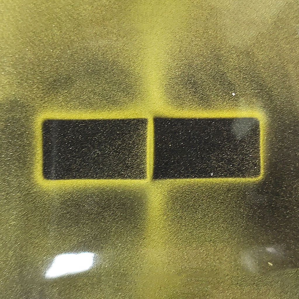 超強釹鐵硼磁鐵-L35x10x5-ND35-單面2極-使用磁波卡觀看極性分布