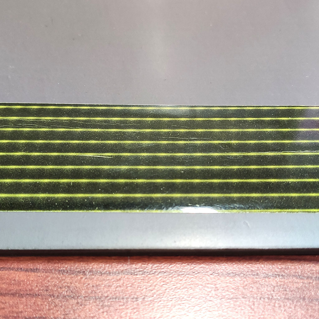 軟性橡膠磁鐵-L600x300x3.5-RM2-藉由磁波卡觀看磁極分佈